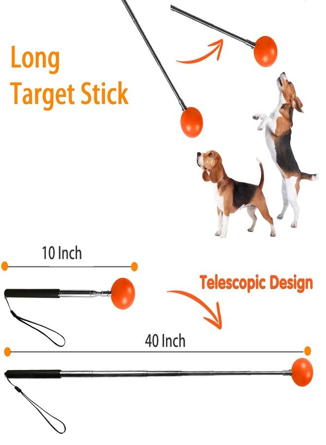 LASVIAL Training Kit - 1 Target Stick, 1 Training Clicker, 1 Whistle - Dog Training Equipment Tools, Cat Toilet Trainer Kit, Agility Training Lure Course For Dogs, Kitten Puppy Behavior Aids Trick (B Type) - Image 2